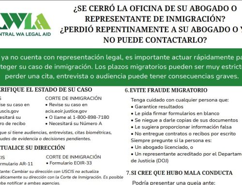 ¿Se Cerró La Oficina De Su Abogado O Representante De Inmigración?